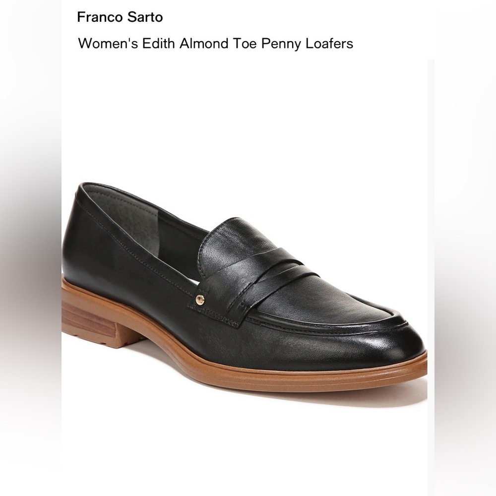 Franco Sarto Edith Penny Loafer black leather 🖤 Great condition!
